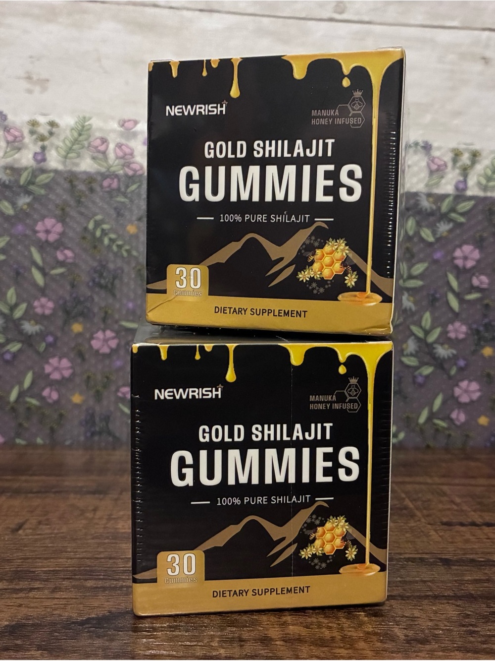 Newrish Gold Shilajit Gummies - Gold  (30ct)